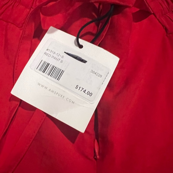 AMS PURE LIPSTICK RED CROPPED PANTS - Picture 5 of 7